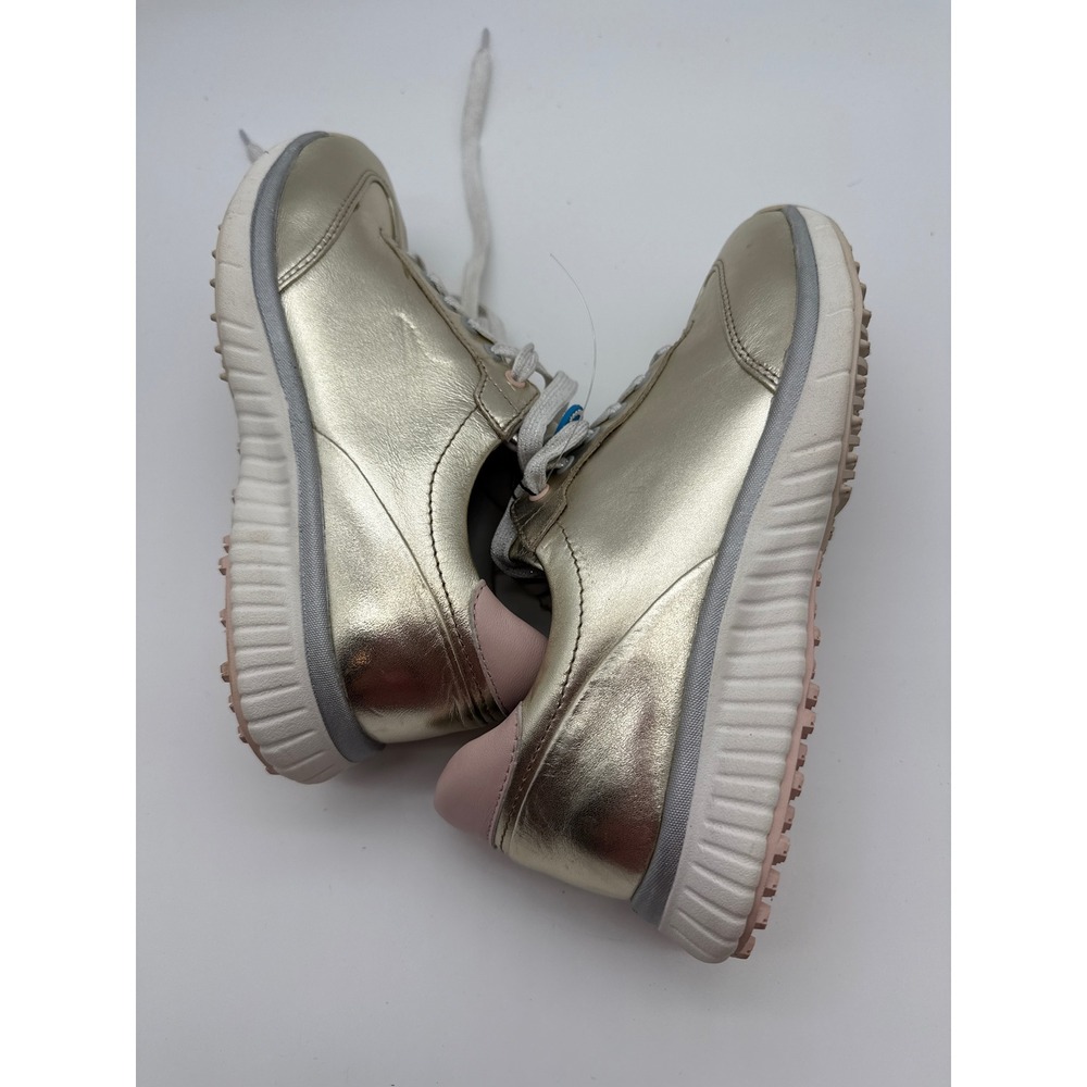 Johnston & Murphy XC4 Shoes Womens 6 golf Gold Metallic Waterproof Sneakers NWT - Picture 4 of 11